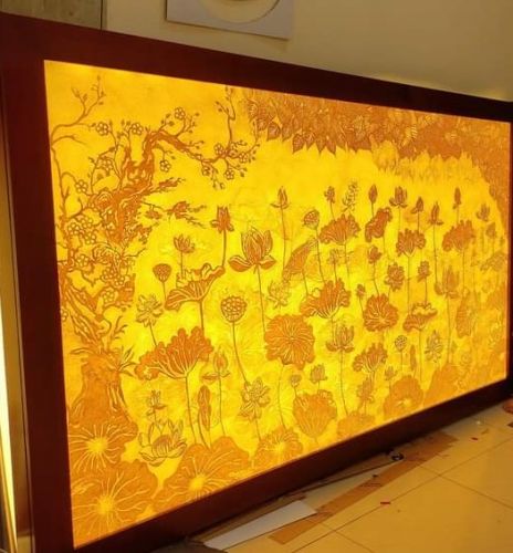 Tranh Đèn LED Hoa sen trang trí phòng thờ