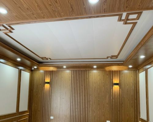 Xưởng Thi công tấm ốp giả gỗ vách tường vách trần