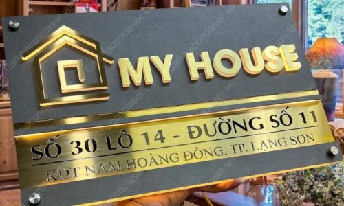 Biển số nhà độc lạ đẹp sang trọng