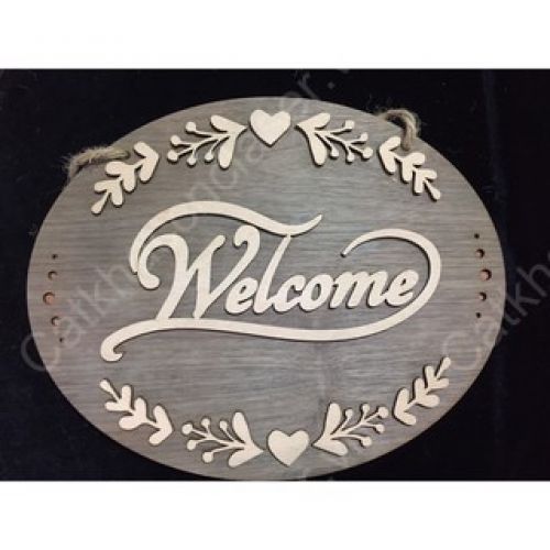 biển treo cửa hàng welcome