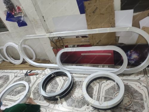 Đèn trần mica trang trí quán shop nhà hàng