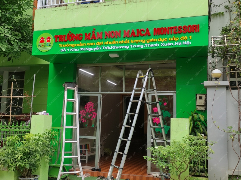 Làm biển hiệu trường mầm non tại hà nội