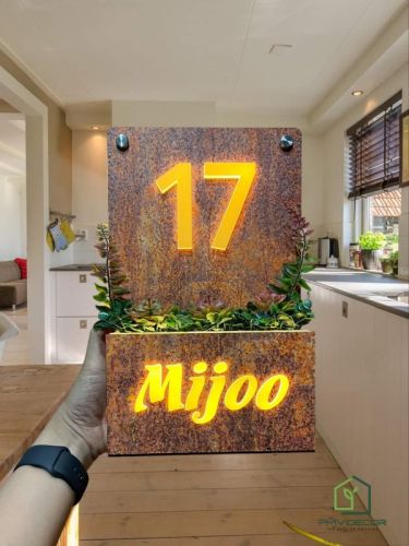 BIỂN SỐ NHÀ ĐÈN LED SANG TRỌNG