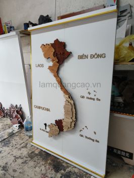 Bản đồ việt nam treo tường