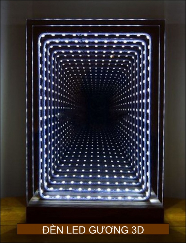 Đèn led gương 3d