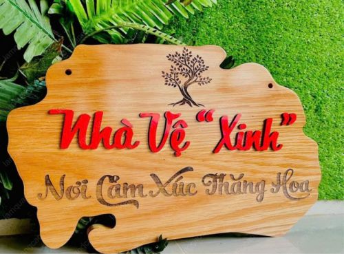 Biển hiệu bằng gỗ giá re
