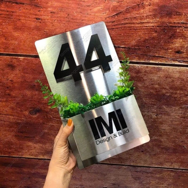 Biển số nhà đẹp inox chống rỉ