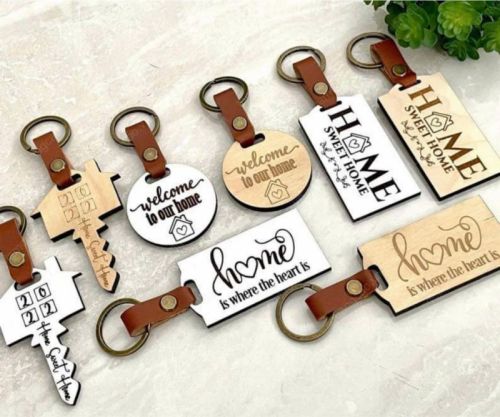 Làm móc khóa bằng gỗ