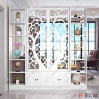 Mẫu Bức Vách Bình Phong Gỗ Nhựa PVC Đẹp Giá Rẻ